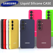 For Samsung Galaxy S26 S25 S24 S23 S22 S21 S20 Case Liquid Silicone Soft-Touch Shell S25 FE S26 Ultra S26 Plus S24FE Full Cover