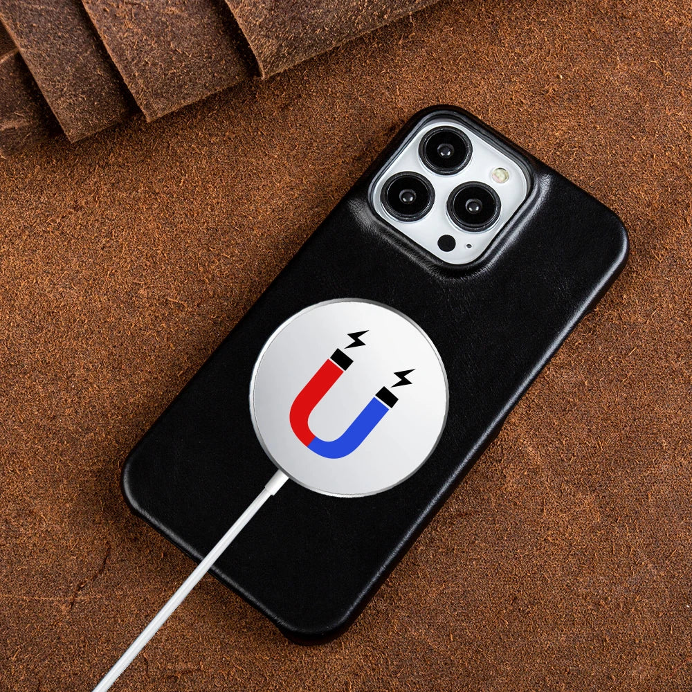 Genuine Leather Case For Iphone 14 Pro Max Cover Luxury Business Phone Aesthetic Vintage Retro For Iphone 13 12Pro 15 XR Coque