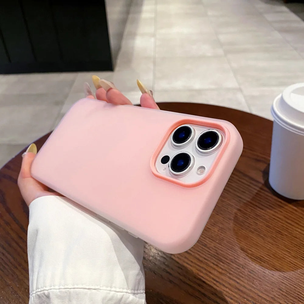 Soft Matte Candy Transparent Phone Case For iPhone 17 16 15 14 13 12 Pro Max Plus X Xs Max XR Shockproof Silicone Bumper Cover