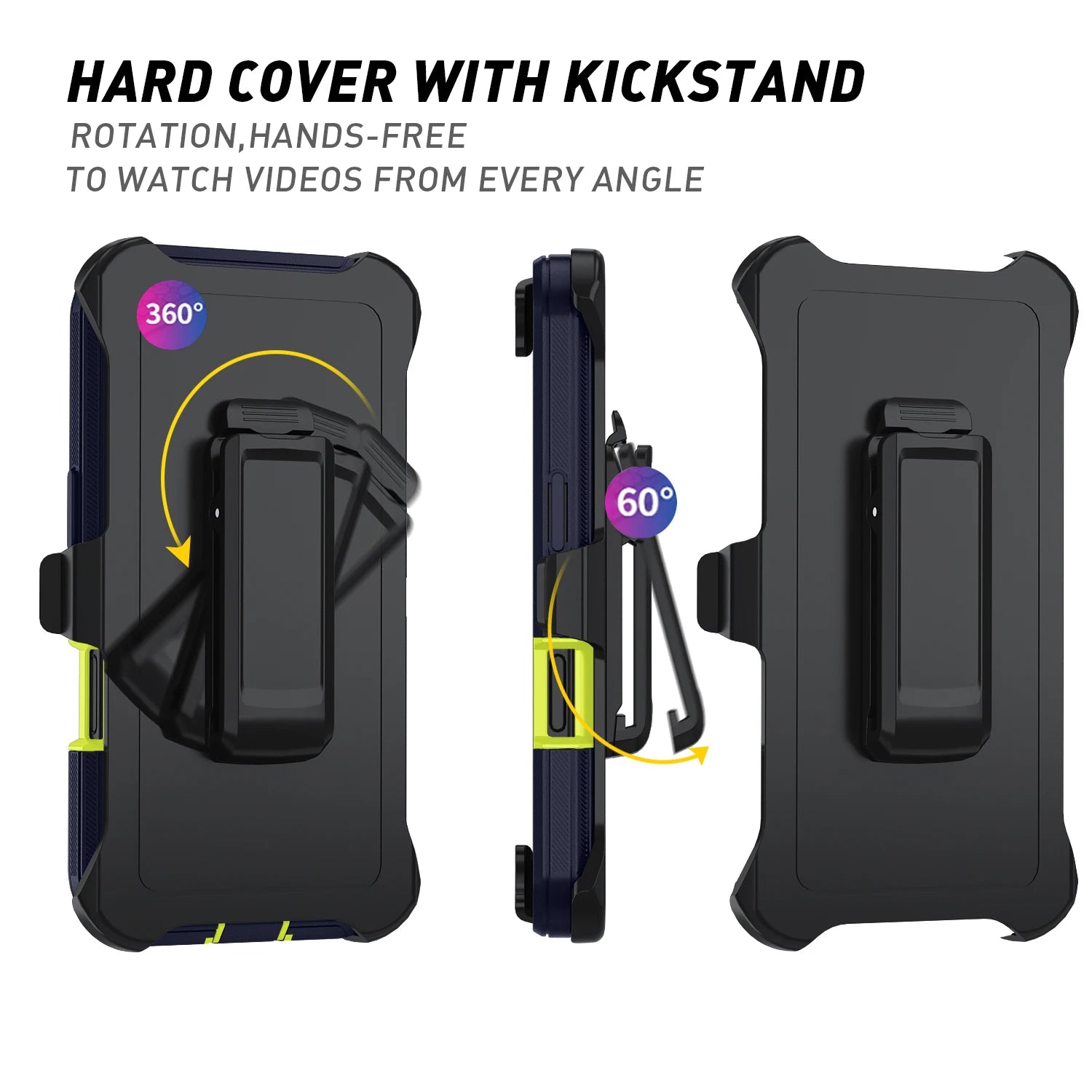 Military Armor Shockproof Phone Cases For Samsung S26 Ultra S24 Plus S23 FE S22 S21 S20 S25 Ultra Hard PC+TPU Bracket Back Cover