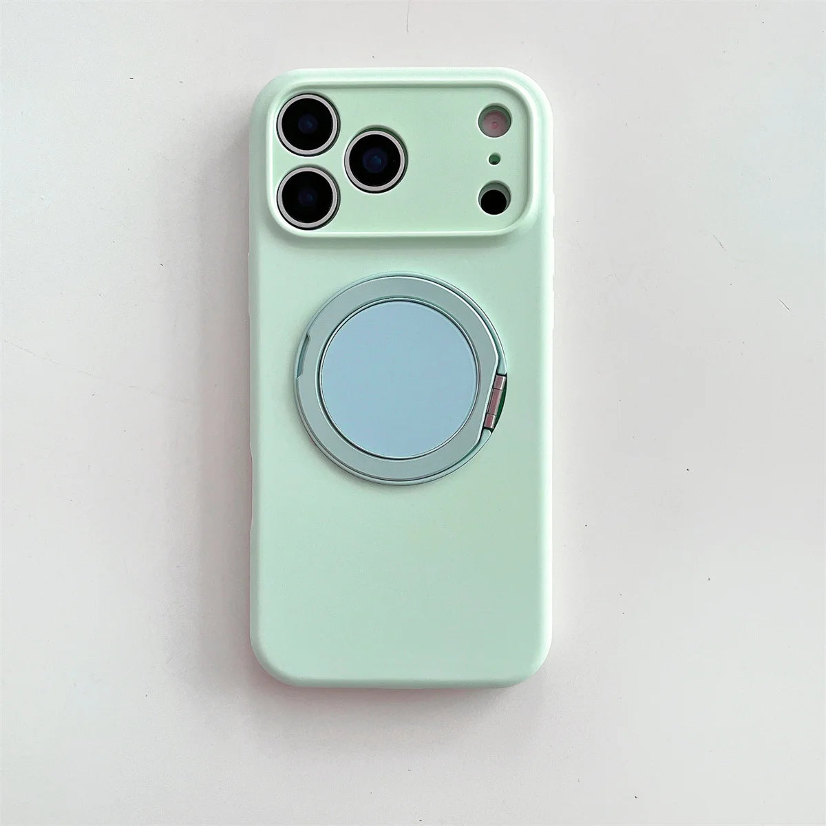 360 Rotate Bracket for Magsafe Magnetic Phone Case for IPhone 17 Air 16 15 14  Pro Max Stand Silicone Soft Protective Cover