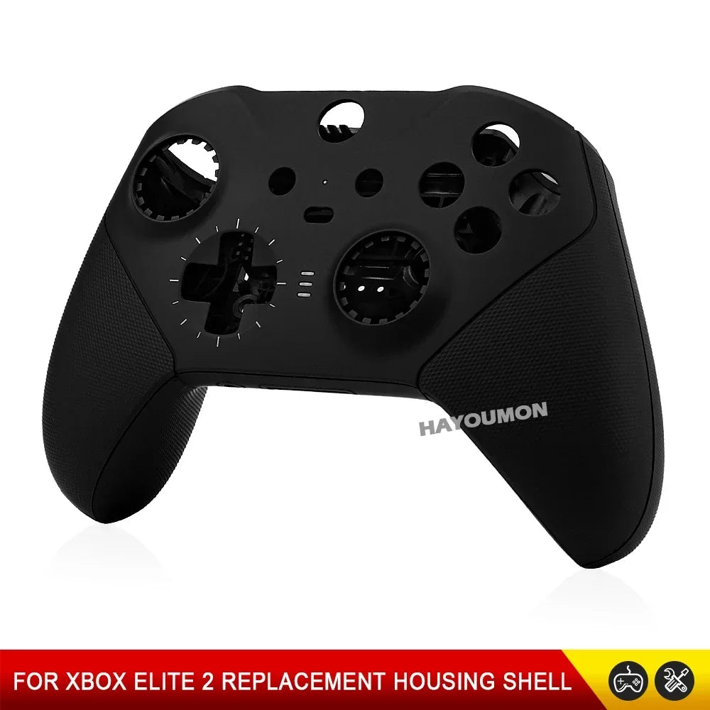 Front Back Full Housing Shell Faceplate Cover Replacement for Xbox Elite Series 2 Controller Shell Case Cover Black White