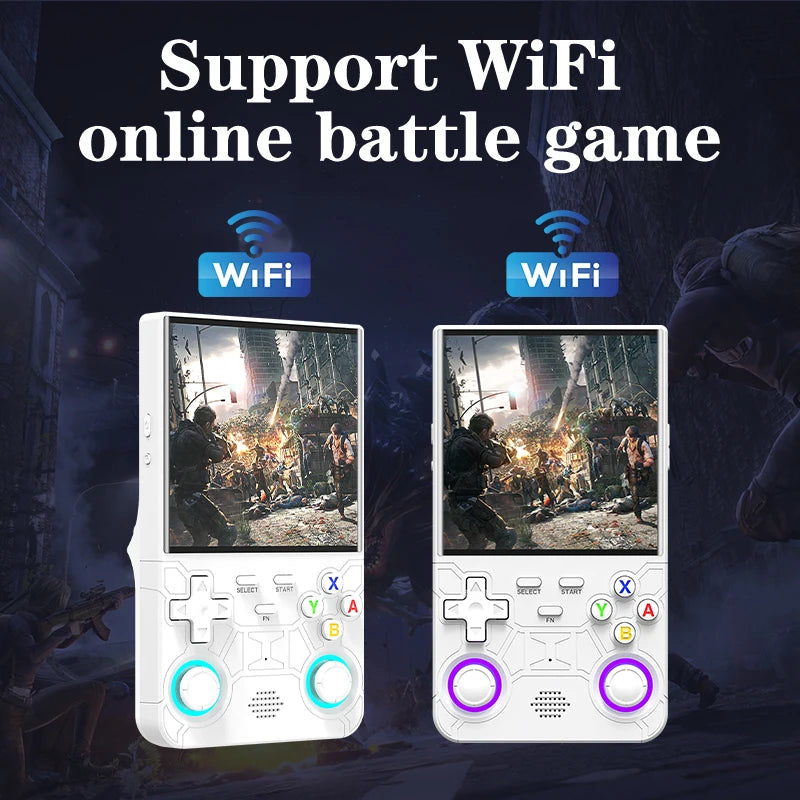 R36 Ultra Handheld WIFI Game Player 4 Inch IPS Screen Open Source Retro Video Player 64G/128G Memory Games