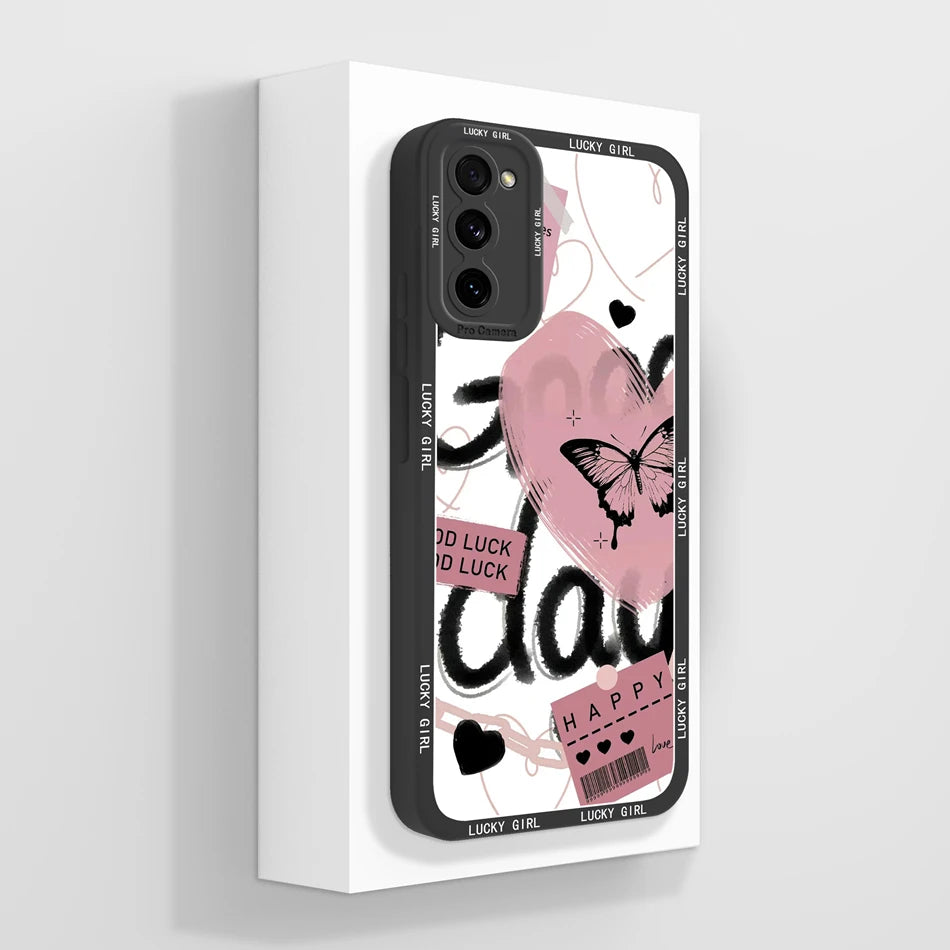 For Samsung S20 FE Ultra Phone Case Cute Back Cover For Galaxy S 20 S20FE S20Ultra Soft Liquid Silicone Full Protection Fundas