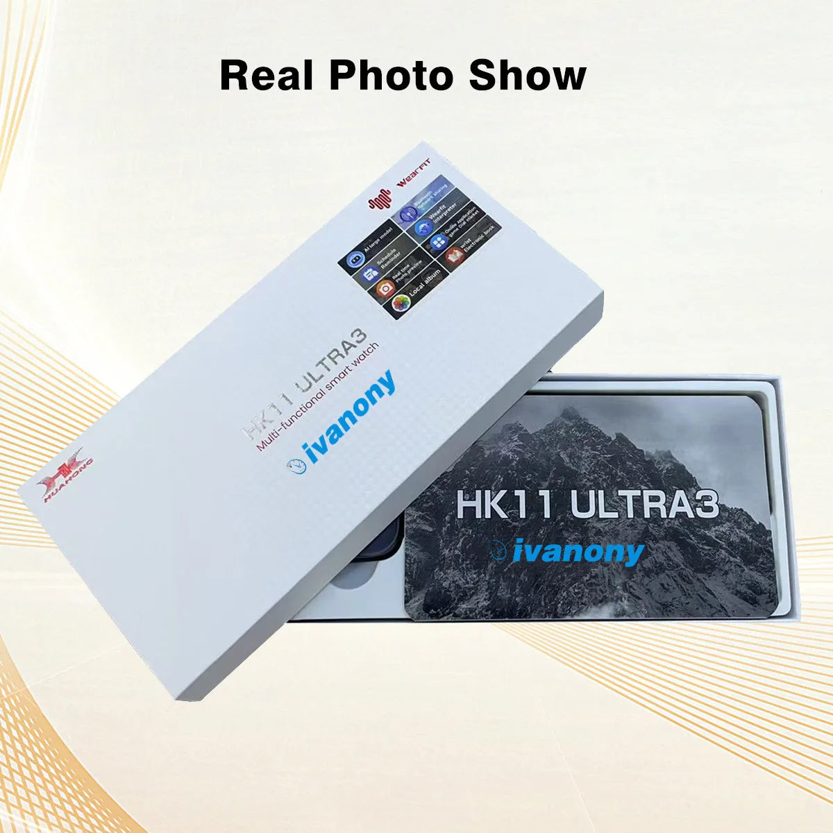Original HK11 ULTRA3 Smart Watch Support TWS Earphone Connect Network Share Connection AI Robots Receive Call AMOLED Smartwatch