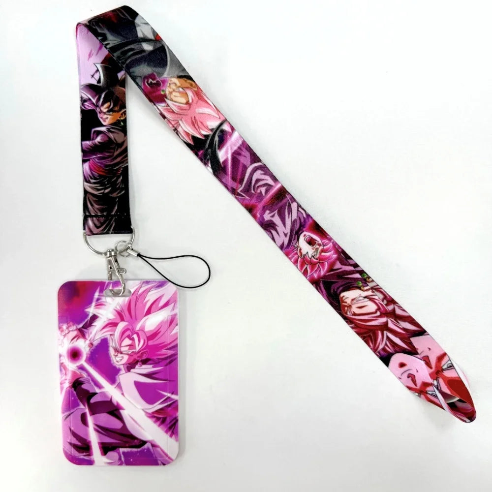 Lanyards Keychain Animated Cartoon Badge Holder ID Credit Card Pass Hang Rope Lanyard For Keys Anime Accessories Gifts