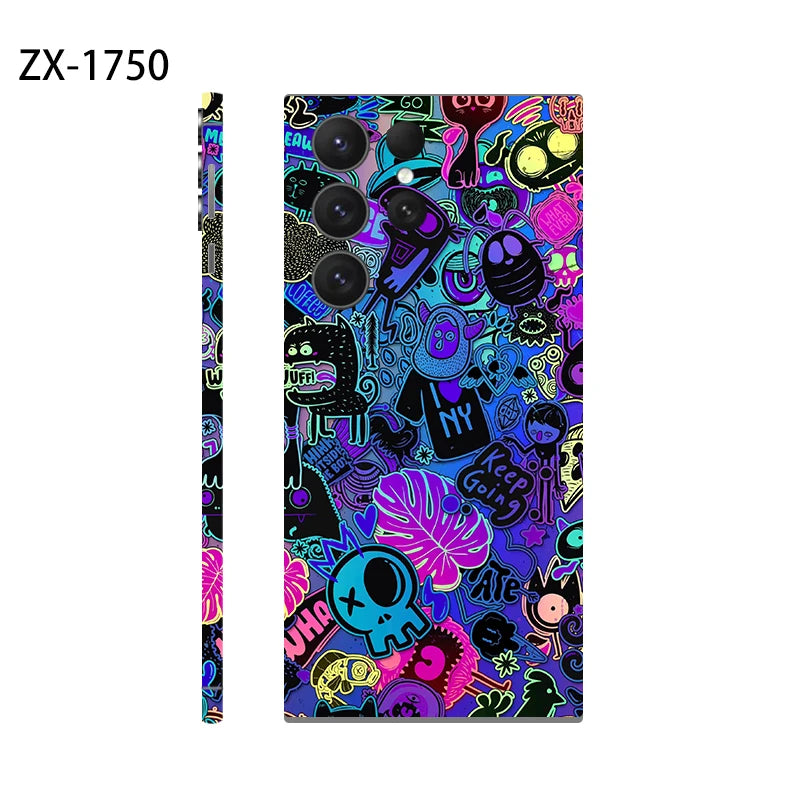 Skin Sticker for Samsung Galaxy S24 S23 S22 S25 Ultra S25 EDGE Decals Back Film Cover Screen Protector Wrap Ultra Thin