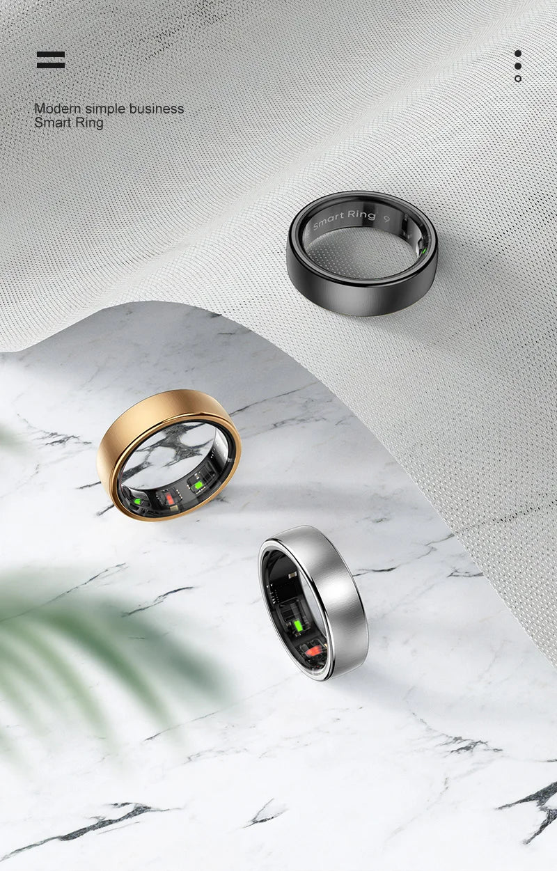 Smart Ring R10 Gesture Control Heart Rate Body Temperature Blood Oxygen Sleep Monitor 5ATM Waterproof Multi Sport Smart Ring