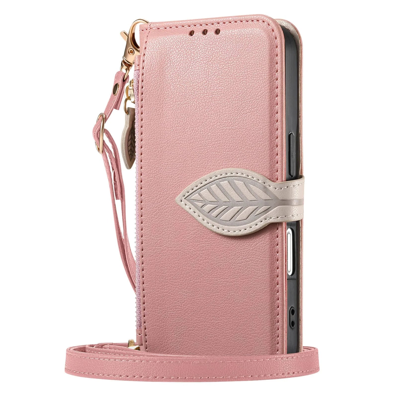 Purse Case for Google Pixel 10 9 Pro XL 10A 9A, Zipper Pocket Phone Protection Cover with Card Slots Holder Wrist Strap Lanyard