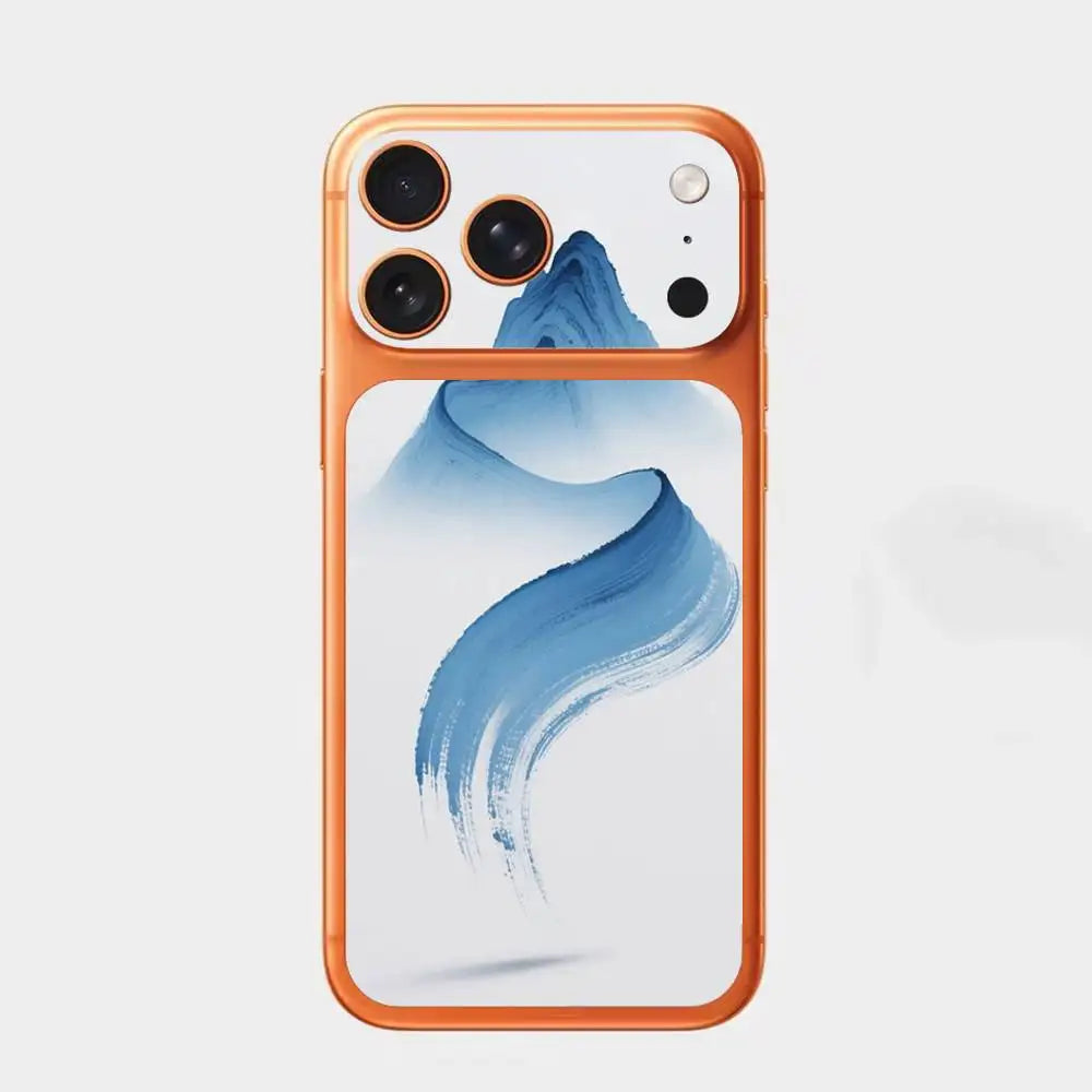By The Mountainside   For iPhone 17pro,17pro max Carmere and Back Cover Decal Wrap Skin Colorful Rear Protective Sticker Film