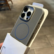 New Heat Dissipation Mesh For Magsafe Magnetic Phone Case For iPhone 17 Air 16 15 14 Plus 13 12 11 Pro Max Wireless Charge Cover