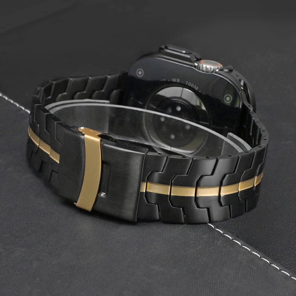 Titanium Band for Apple Watch Ultra 4 3 2 1 49mm Series 12 11 10 46mm Bracelet Metal Strap for Iwatch 9 8 7 6 5 4 SE3 44mm 45mm