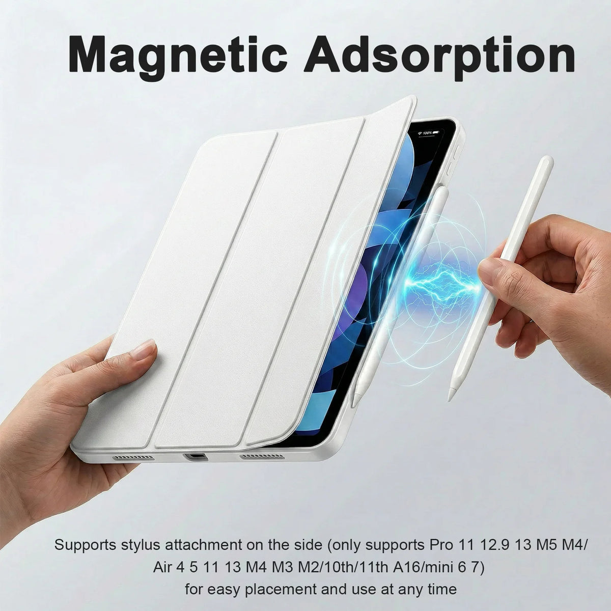 Case For iPad 11th A16 Air 11 M4 2026 M3 M2 5 4 10 9 9th 10th Generation Pro 13 M5 12.9 Mini 7 6 A17 10.9 2025 Cover Accessories