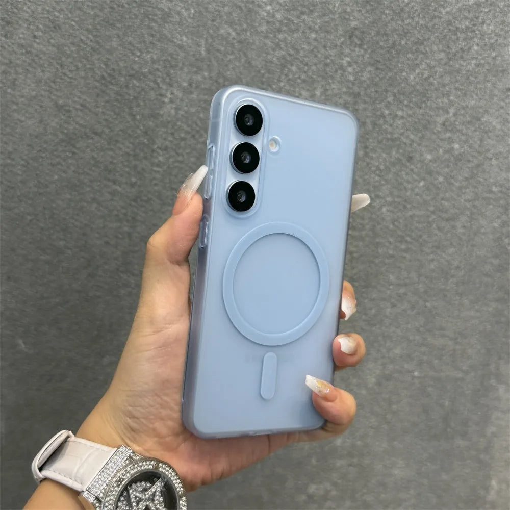 Matte for Magsafe Hard PC Lanyard Case for Samsung Galaxy S26 S25 S24 Ultra S22 S23 Plus S21 FE A56 A55 A16 A35 Magnetic Cover
