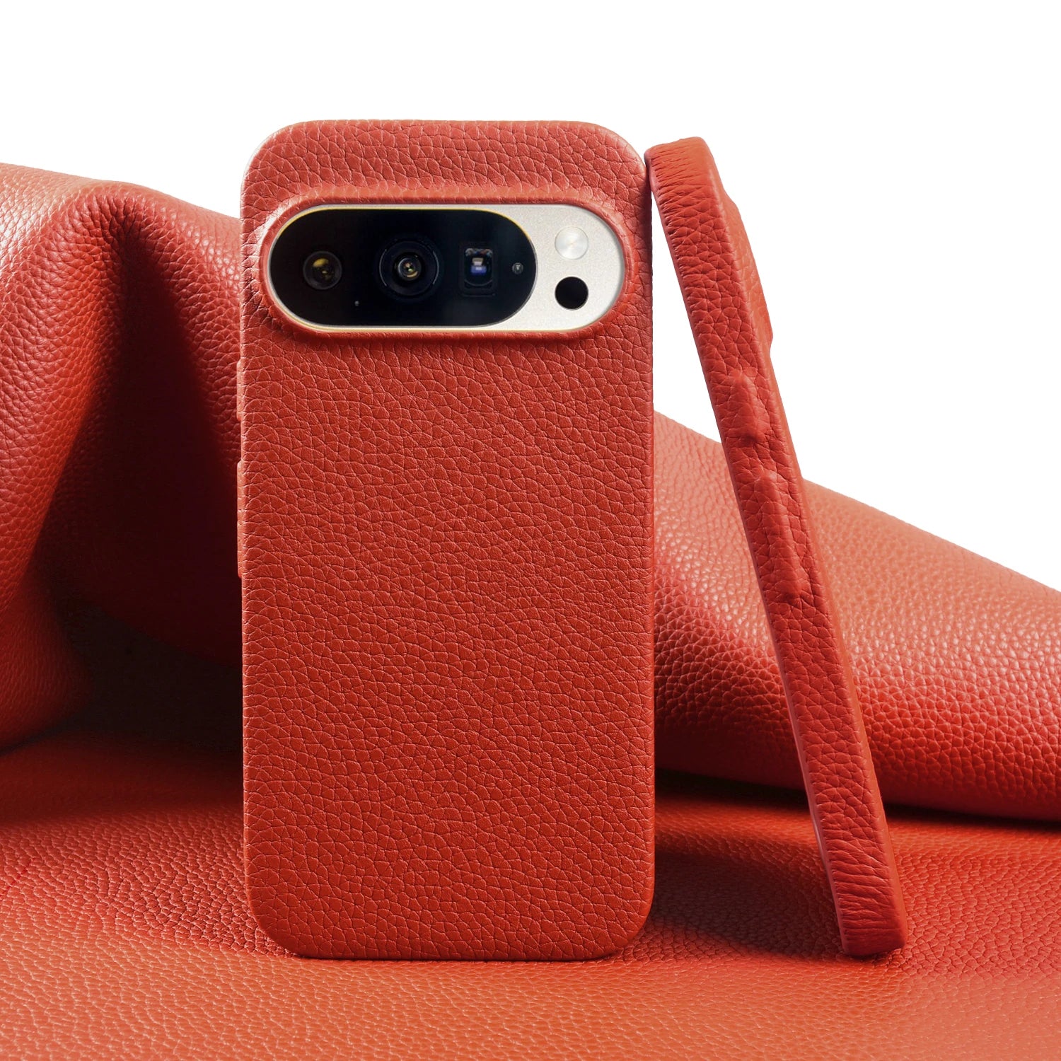 Premium Lychee Pattern Genuine Leather Case For Google Pixel 10 Pro XL Pixel10 9A 8A Pixel 7 8 9 Pro XL Back Cover Phone Case