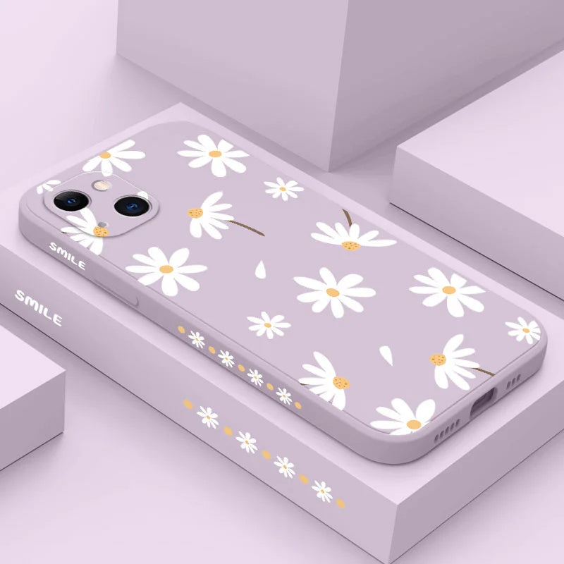 Plain Daisies Phone Case For iPhone 14 13 12 11 Pro Max Mini X XR XS MAX SE2020 8 7 Plus 6 6S Plus Cover