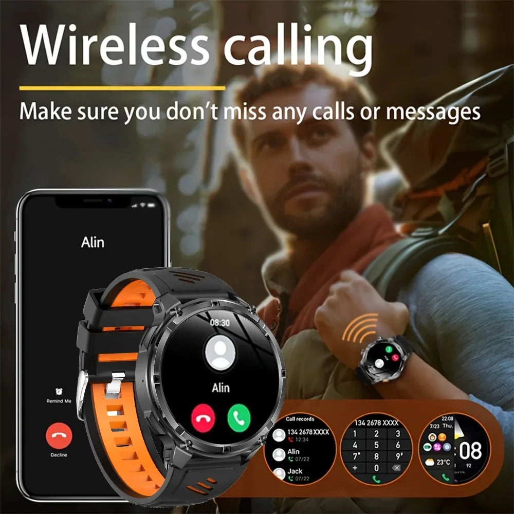 2026 New T-Rex3 Pro GPS Sports 1100mAh Smartwatch Men 120-Day Standby Clock Rugged Outdoor Sport 10ATM Waterproof Call Watches