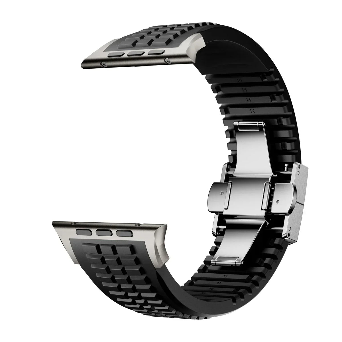 NEW Rubber Band for Apple Watch Ultra 3/2 49mm 42 44 46 45mm Business Sports Strap for Iwatch  Series 10 9 8 7 Se 6 5 4 Bracelet