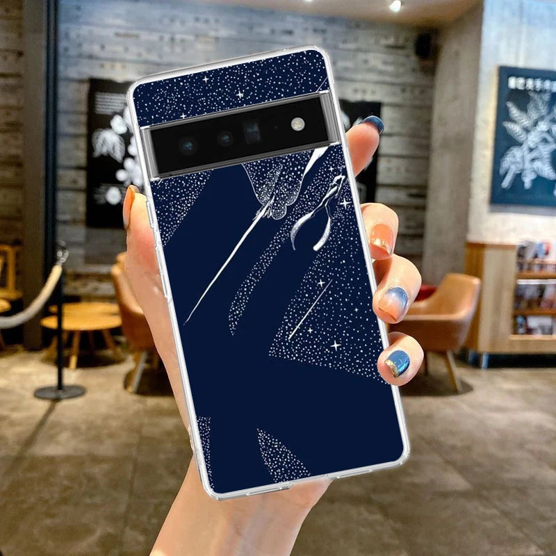 Killer Whale Orca Phone Case For Google Pixel 9 8 7 6 8A 7A 6A 5 4 5A 4A 3A Pro XL soft Clear Shell TPU Transparent Cover