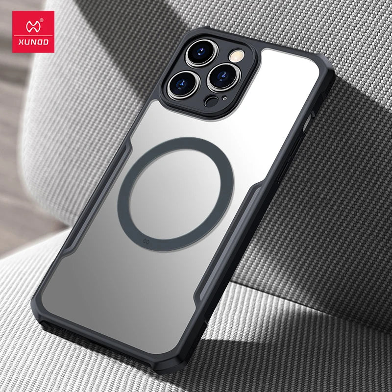 Xundd Case For iPhone 15 14 16 17 Pro Max 17 Air Phone 13 Pro 12 Magnetic Case,Airbag Shockproof Shell,Camera Protect Cover