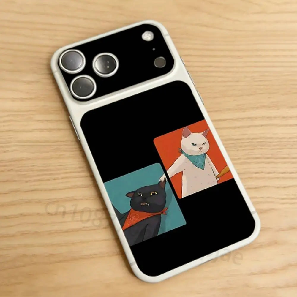 Cute pet illustrations For iPhone 17 pro Max/17 pro Full Cover Decal Skin Wrap Colorful Rear Protective Sticker Film