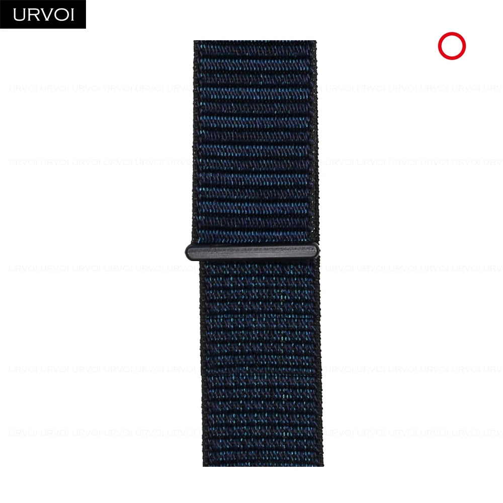 URVOI Sport Loop for Apple Watch Ultra 4 3 2 Series 12 11 10 9 SE3 Nylon Strap for iWatch Sport Band Hook&Loop Fastener 46 49mm