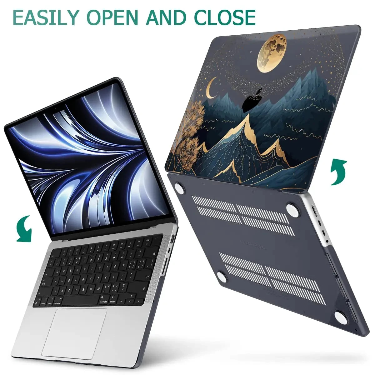 Creative Laptop Case For Macbook Neo 2026 Air13.3 A2337 Pro13.3 A2338 Pro14 A3112 Air13.6 A3113 Air15 Transparent Hard Shell