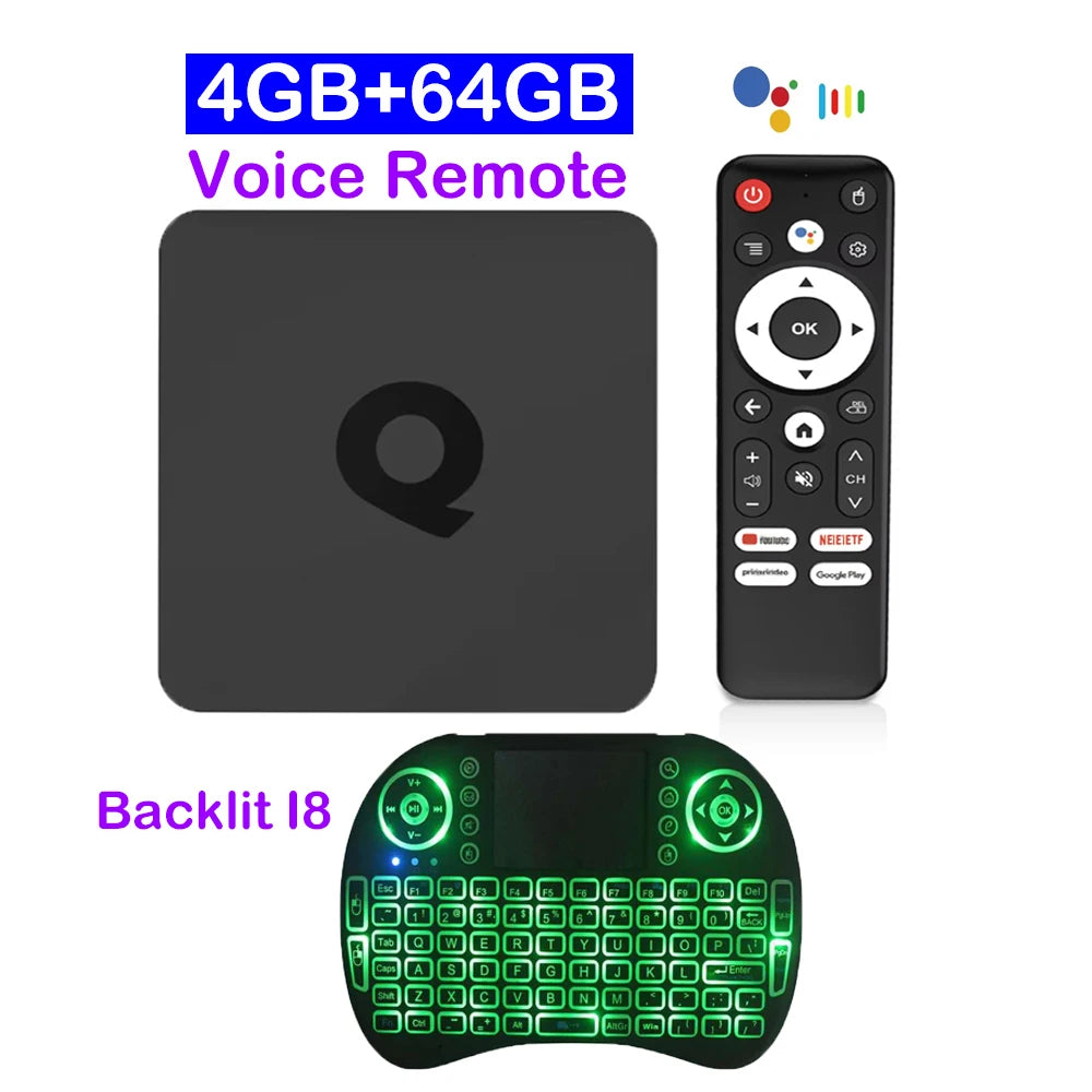 Smart TV Box Bluetooth 6.0 8K Q1 Android 16 Set Top Box Allwinner H313 Dual Wifi 5G 8GB128GB Google Voice Streaming Media Player