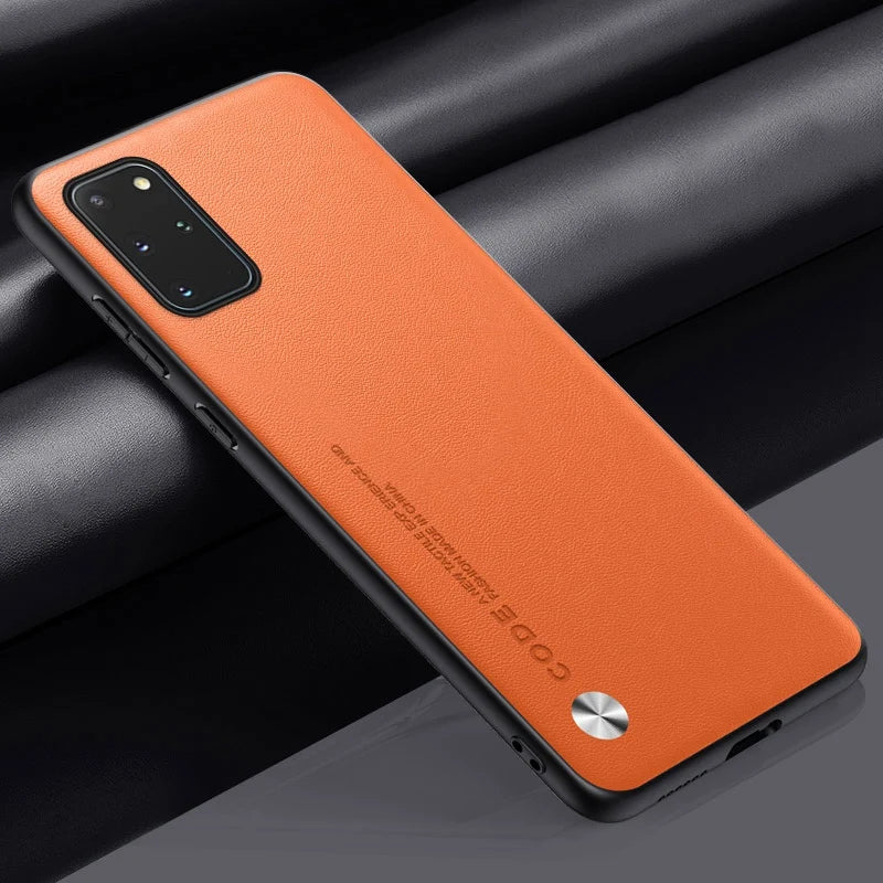 Luxury Leather Phone Case For Samsung Galaxy S20 Plus S20 FE Protective Cover Matte Silicone Case For Samsung Note 20 Ultra 5G