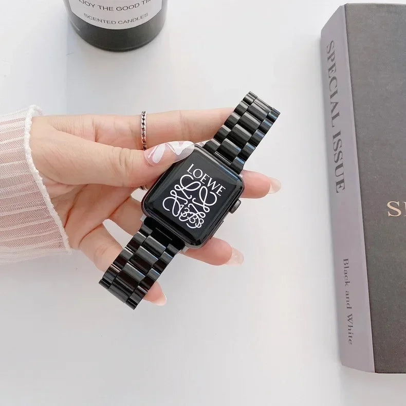 Watch strap+Case+glass For apple watch band 44mm 40mm 38/42mm Candy bracelet iwatch ultra2 49mm serie 9 8 7 6 5 4 3 Se 41mm/45mm