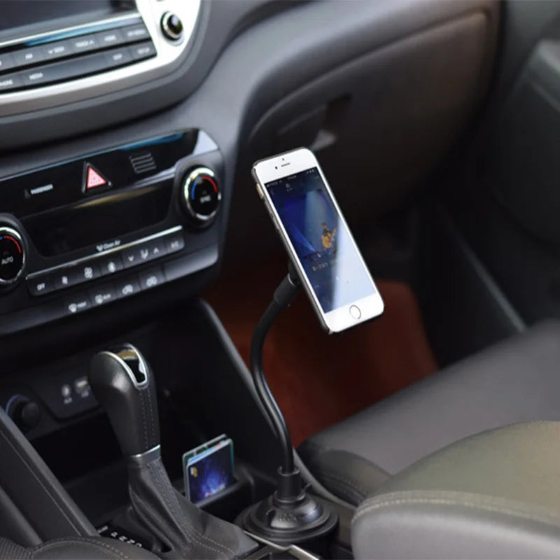 Magnetic Car Cup Holder Cellphone Mount Stand for Mobile Cell Phones Adjustable Car Cup Phone Mount