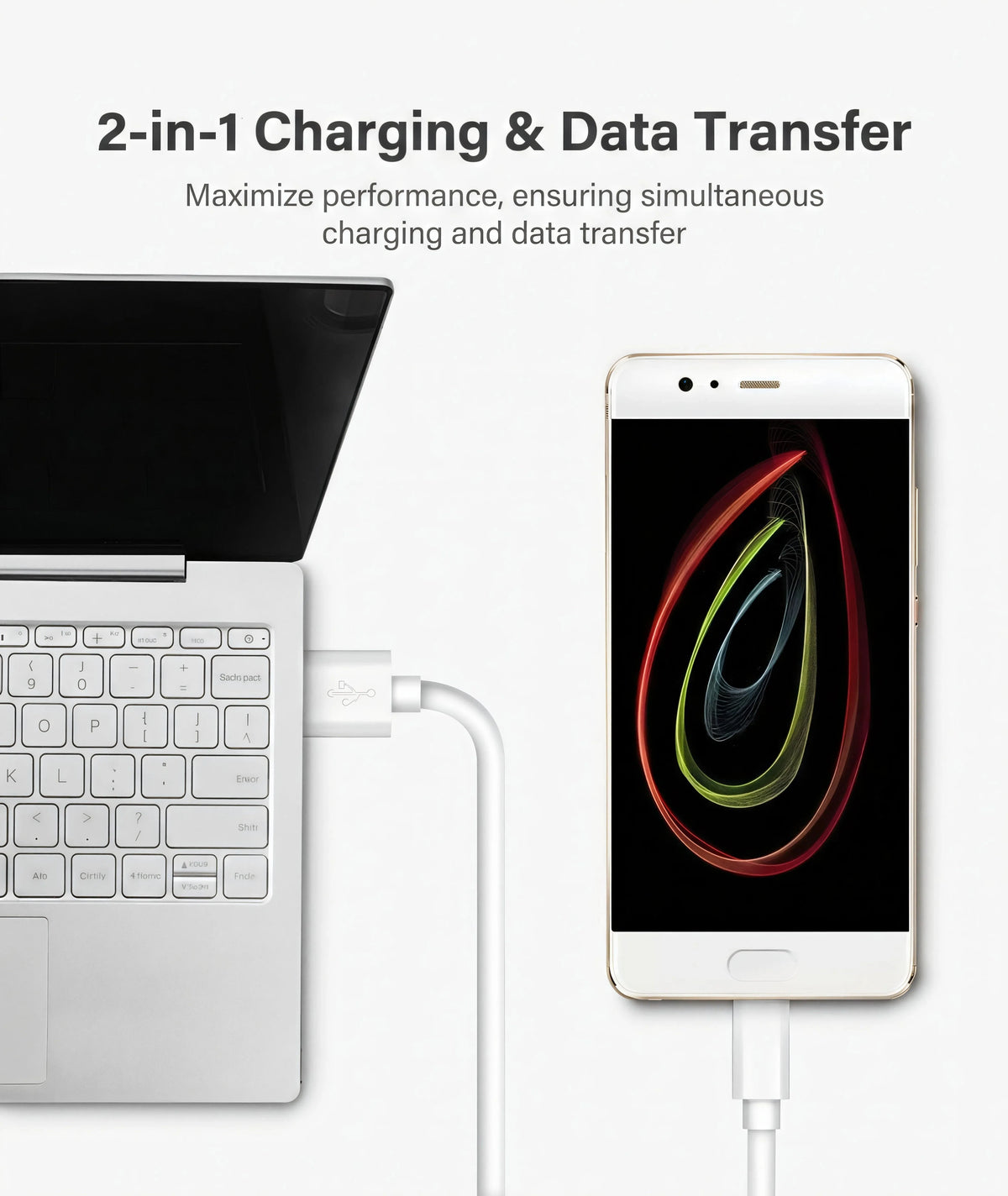 FINEKEEP 1M/2M/3M Thickened Micro USB A Cable Fast Charging & Data Sync Cord for Android Phones Security Cameras Tablets
