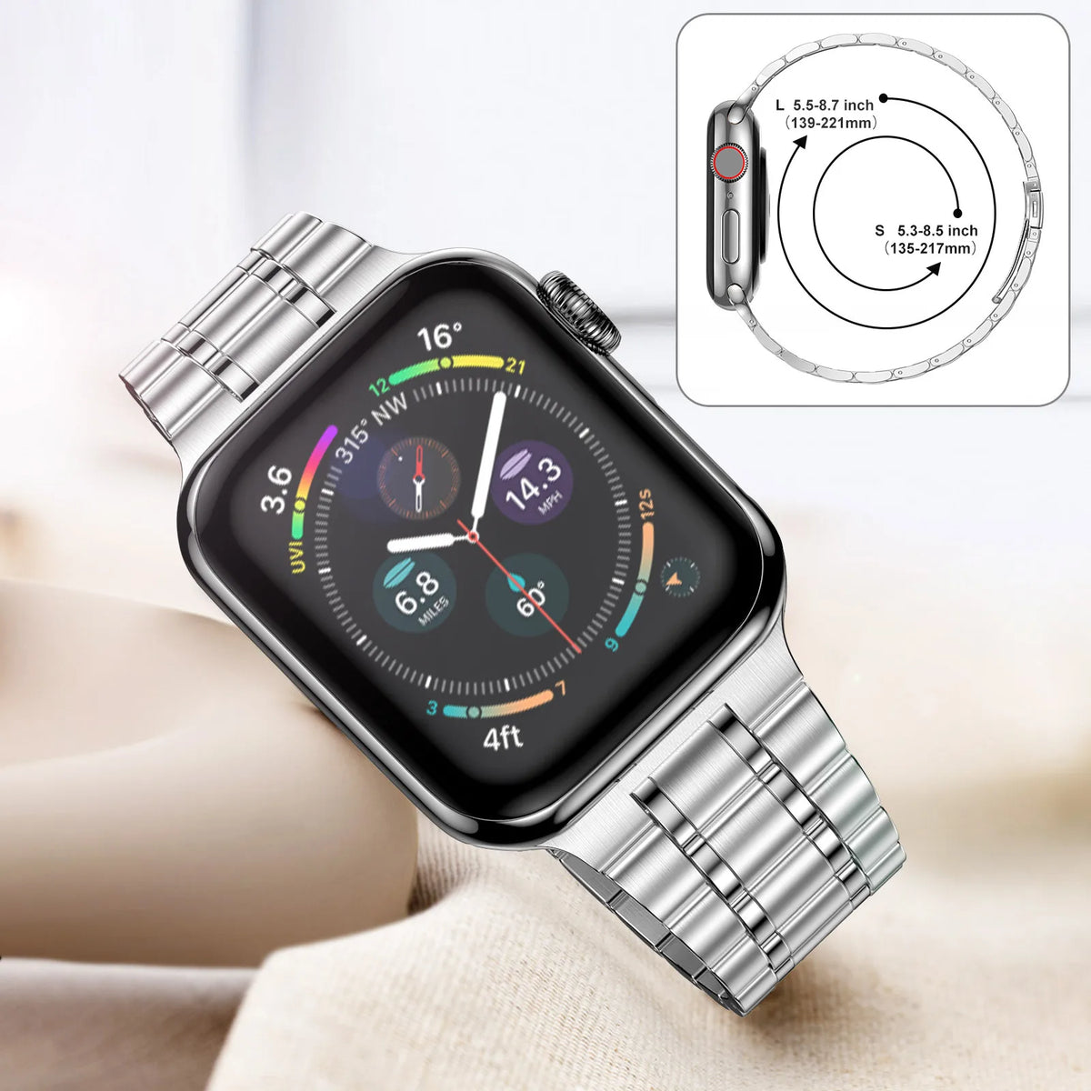 Case+Strap for Apple watch band Ultra2 3 49mm 44mm 40mm 45mm 41mm 42mm Stainless Steel bracelet iWatch Series 3 6 SE 7 8 9 10 11