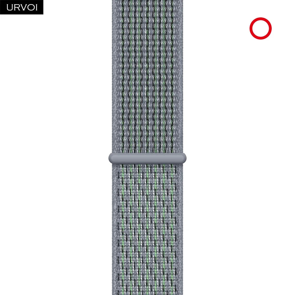 URVOI Sport Loop for Apple Watch Ultra 4 3 2 Series 12 11 10 9 SE3 Nylon Strap for iWatch Sport Band Hook&Loop Fastener 46 49mm