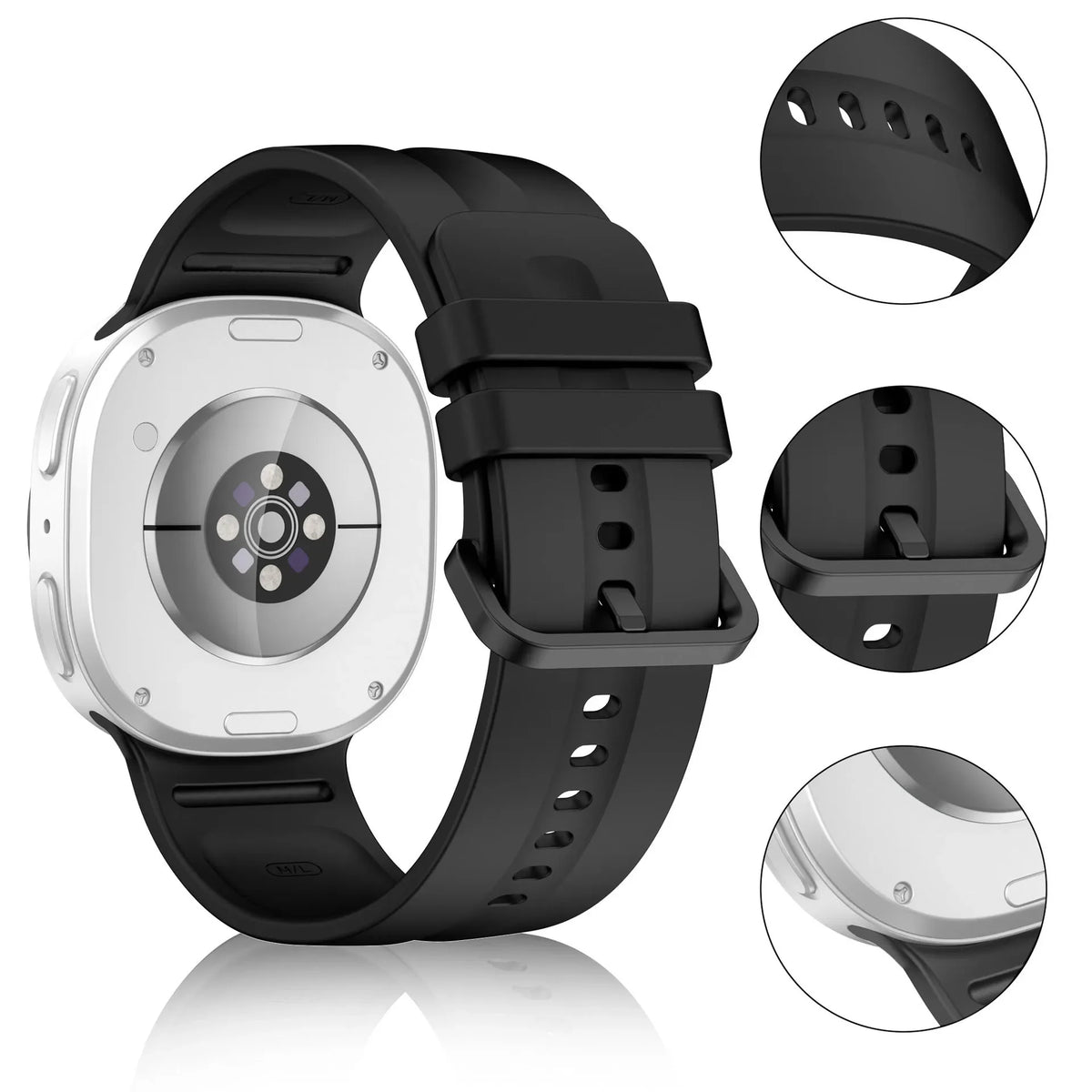 Official 1:1 Silicone Strap for Samsung Galaxy Watch 9/8 40mm 44mm Sports Wristband for Galaxy Watch 8 Classic 46mm Accessories