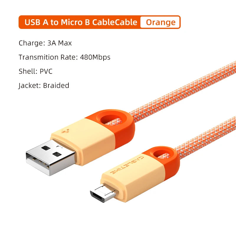 CABLETIME Micro USB Cable 3A  Fast Data charge Mobile Phone Micro USB Cable  for Xiaomi 10 Redmi Huawei LG Data Cable Cord