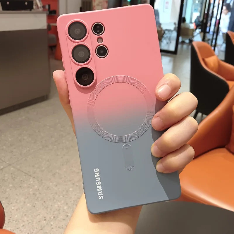Comes With Lens Film Gradient Color Case For Samsung Galaxy S26 S25 FE S24 S23 S22 S21 S20 Ultra Plus S20 FE Soft Silicone Cover