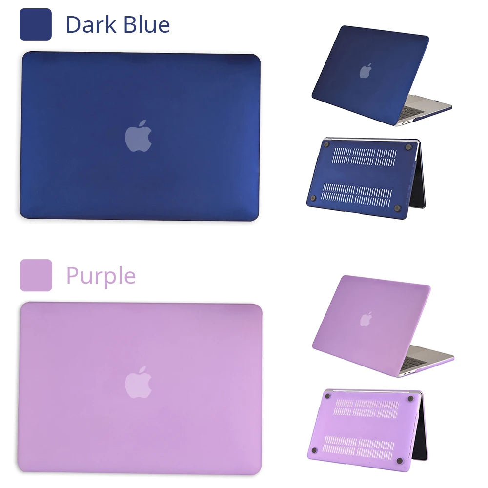 Frosted Laptop Case For Macbook Air 13 A2337 A1466 For Mac M1 Chip Pro 13 A2338 For Macbook Pro 14.2 16.2 Matte Protective Cover