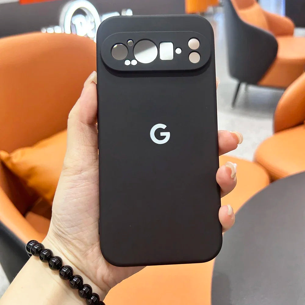 For Google Pixel 10 9 9a 8 8Pro 8a 7 7Pro 7a Case Liquid Silicone Cover for Pixel 9ProXL 6 6Pro 6a 5 5a Shockproof Plain Cover