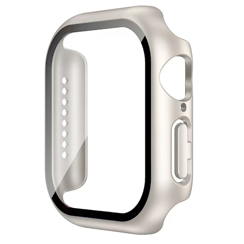 Glass+Cover For Apple Watch case 44mm 40mm 38 42 49mm 41mm 45mm 46mm Accessorie Screen Protector iWatch 11 10 9 8 7 6 SE 5 Ultra