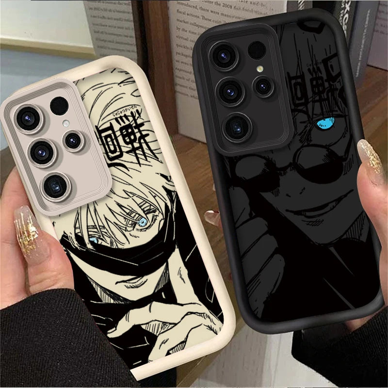 Anime Jujutsu Kaisen Phone Case for Samsung Galaxy S24 S25 S23 Ultra S22 S21 Plus FE A36 A56 A26 A16 A06 A15 A25 A35 A55 5G Enit