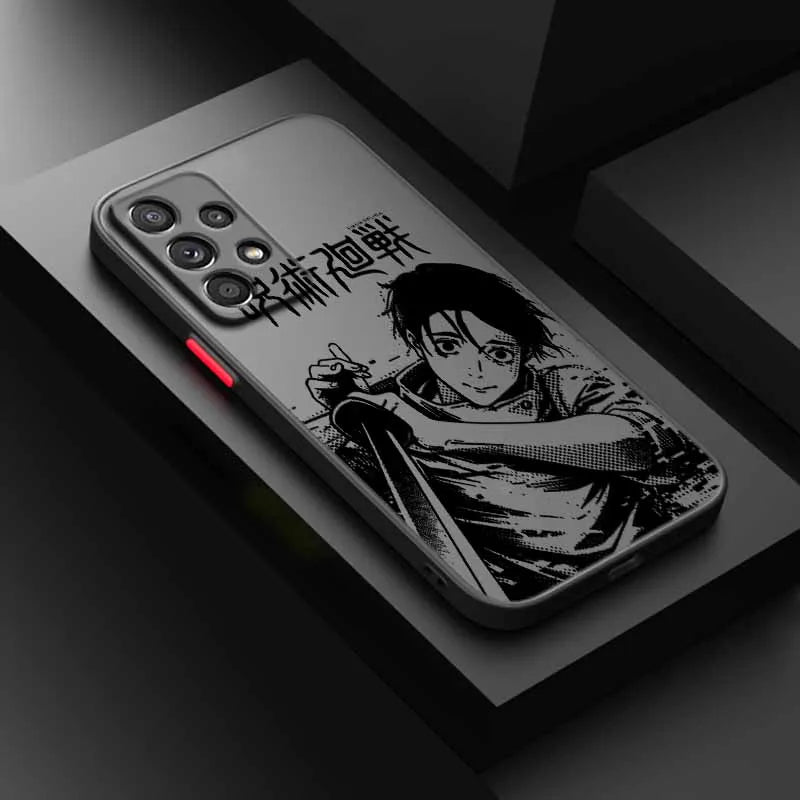 Jujutsu Kaisen Fantasy Anime Cover For iPhone 17 16E 16 15 14 13 12 Mini Pro Max Plus Frosted Translucent Soft Capa Phone Case