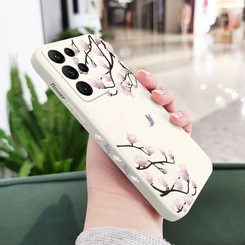 Tree Branch Phone Case For Samsung Galaxy S25 FE S24 S23 S22 S21 S20 Ultra Plus FE S10 Note 20 ultra 10 Plus Cover