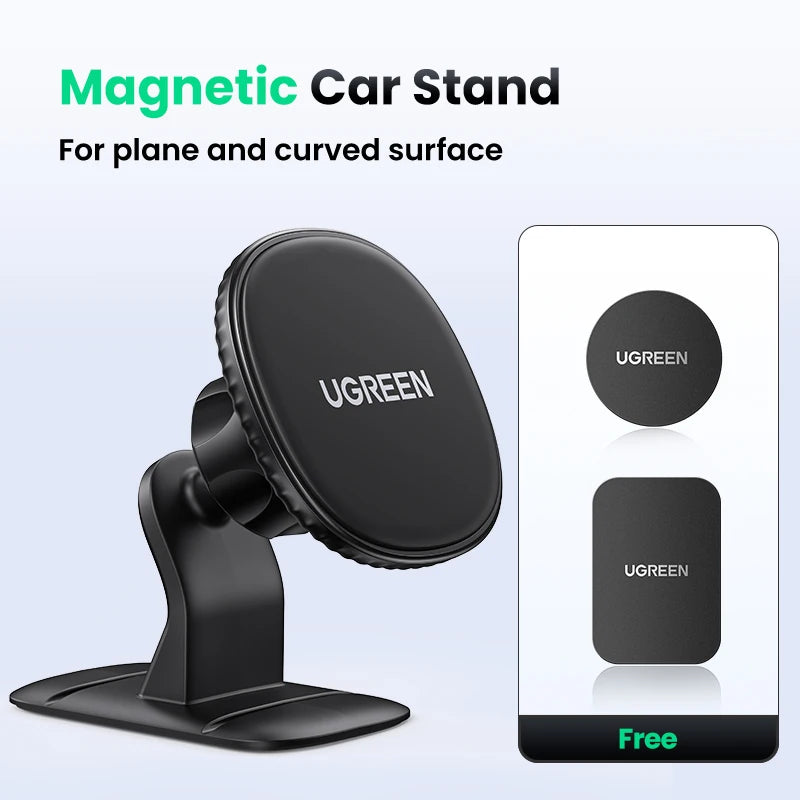 UGREEN Magnetic Car Phone Holder for iPhone 15 14 13 Samsung Xiaomi Car Holder for Phone for Dashboard Mobile Phone Holder Stand