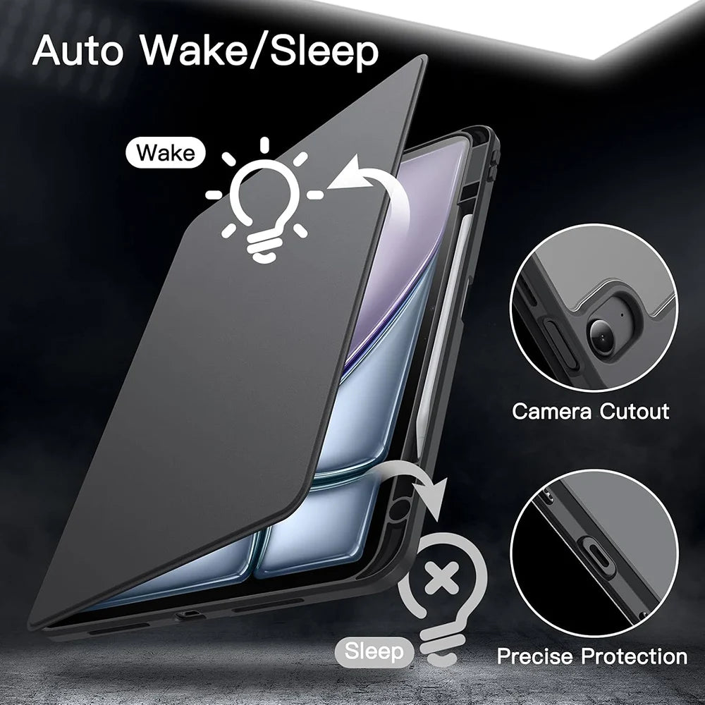 Rotating Smart Stand Case For iPad Air 13 2026 Case iPad Air 13 M4 M3 M2 Pro 13 11 M5 M4 2025 2024 Pro 12.9 2021 2020 Case Cover