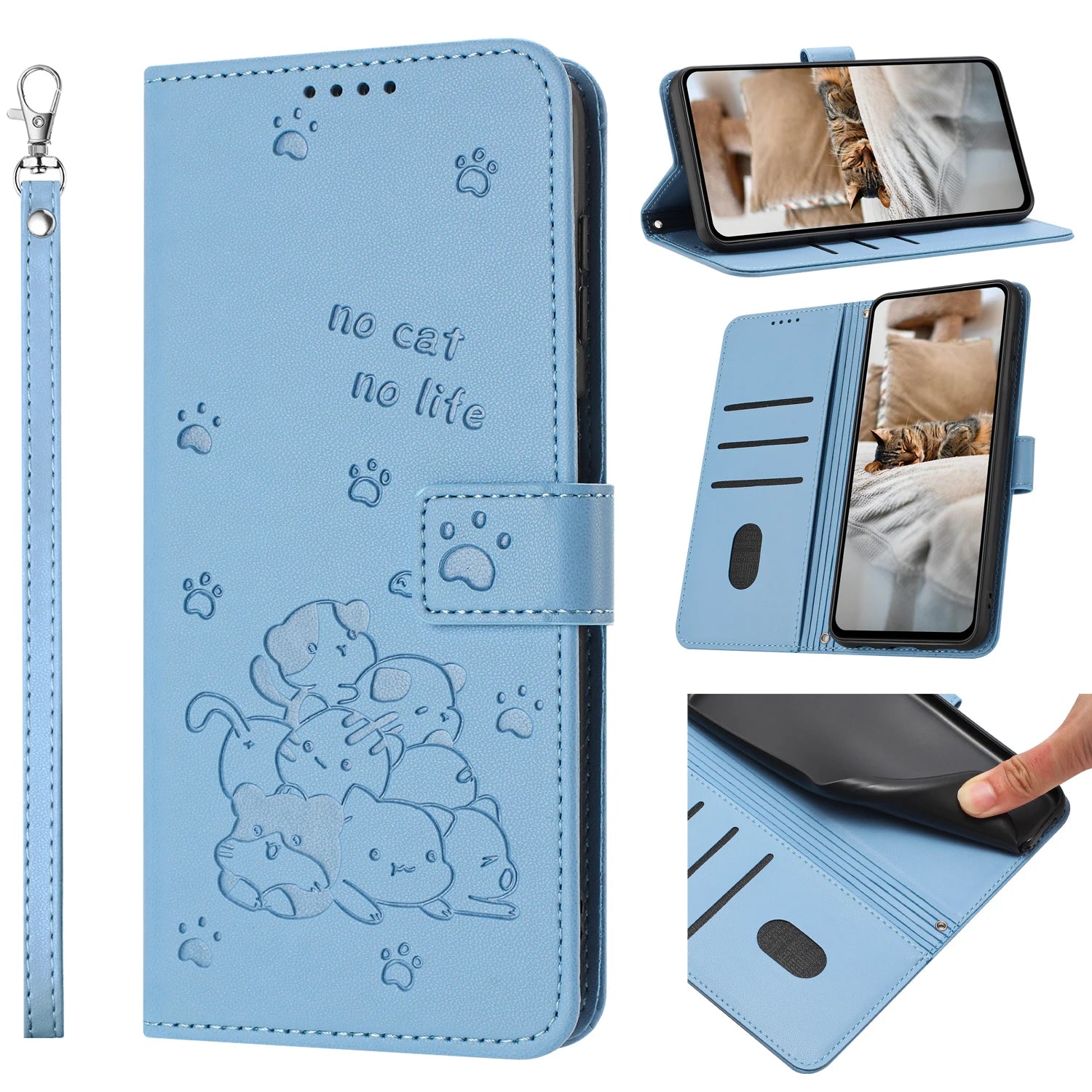 Luxury Flip Leather 3D Cute Cat Wallet Case For Google Pixel 7 8 10 9 Pro XL 6a 7A 8A 9A Magnetic Stand Phone Cover Coque Funda