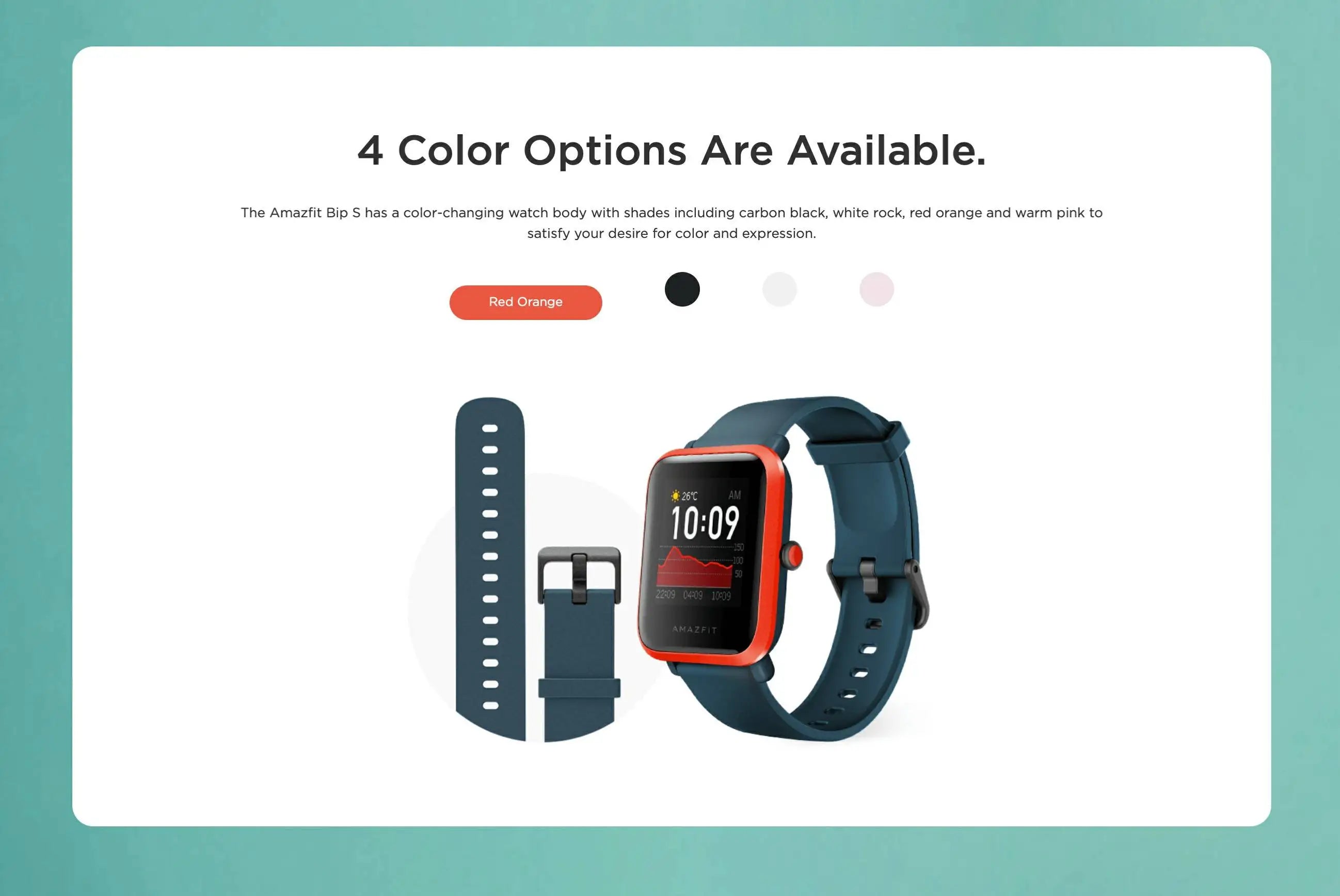 Amazfit SmartWatch Bip S GPS GLONASS 31g Feather-Light Body Bluetooth Heart Rate Measurement Sports Watch Used 90-95 New No Box