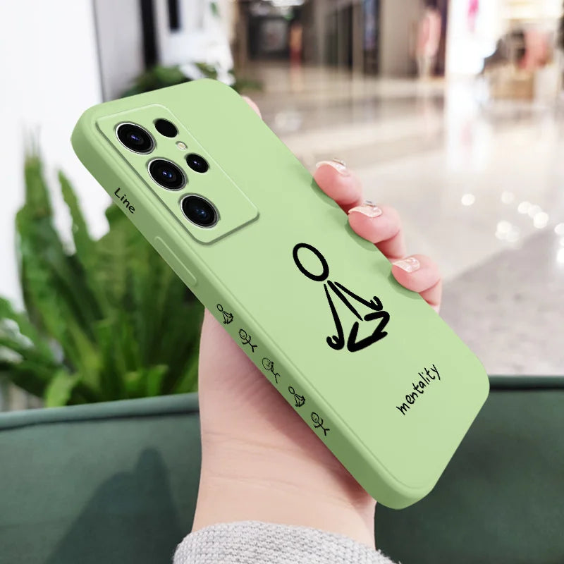 Cultivate Meditation Phone Case For Samsung Galaxy S25 S24 S23 S22 S21 S20 S10 S10E Ultra Plus FE Note 20 Ultra Plus Cover