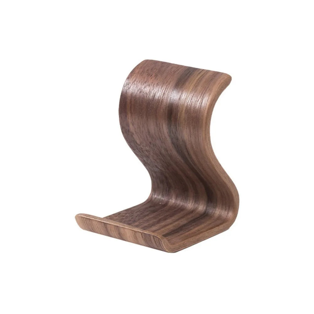 Creative Wood Mobile Phone Holder Portable Elegant Tablet Holder Crafts Durable Wooden Phone Bracket Tabletop Decoration