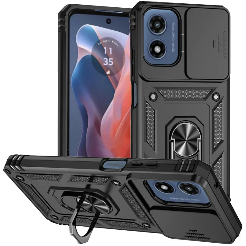 Armor Shockproof Case For Motorola Moto G Stylus 2026 G Play 2024 G Power 5G Edge 2025 Cover Ring Car Holder Shell Coque Funda